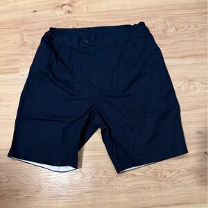 Classic Black Men's Flat Front Shorts 36